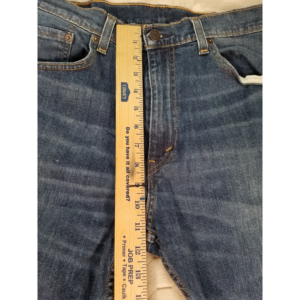 Levis 505 Straight Leg Medium Wash Jeans Fades Tag 36x32 Fits 36x31 See Pics - Picture 9 of 16